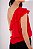 BLUSA UM OMBRO SÓ DENISE PETIT CREPE VERMELHO - Imagem 9