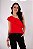BLUSA UM OMBRO SÓ DENISE PETIT CREPE VERMELHO - Imagem 7