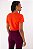 BLUSA T-SHIRT LINHO - CORAL - Imagem 5