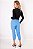 BLUSA CANELADA MEL MG LONGA - PRETO - Imagem 5