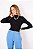 BLUSA CANELADA MEL MG LONGA - PRETO - Imagem 9