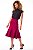 SAIA MIDI SUEDE CLARA - WINE - Imagem 6