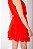 SAIA CURTA CREPE VERMELHA LIVIA - Imagem 5