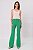 CALÇA FLARE CREPE VERDE AGATHA - Imagem 1