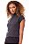 BLUSA MANGA CURTA GOLA WOOL TECH MESCLA PRETO BIA - Imagem 4