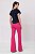CALÇA FLARE SUEDE ROSA LARISSA - Imagem 3