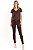 CALÇA SKINNY SUEDE MARROM MARIAH - Imagem 1