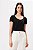 BLUSA CREPE MANGA CURTA PRETO ALANA - Imagem 6