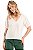 BLUSA DECOTE V CREPE MANGA CURTA OFF WHITE JASMINE - Imagem 3