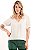 BLUSA DECOTE V CREPE MANGA CURTA OFF WHITE JASMINE - Imagem 4