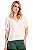 BLUSA DECOTE V CREPE MANGA CURTA OFF WHITE JASMINE - Imagem 5