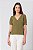 BLUSA DECOTE V CREPE MANGA CURTA MILITAR JASMINE - Imagem 12