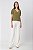 BLUSA DECOTE V CREPE MANGA CURTA MILITAR JASMINE - Imagem 5