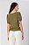 BLUSA DECOTE V CREPE MANGA CURTA MILITAR JASMINE - Imagem 9