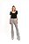 BLUSA CREPE MANGA CURTA PRETO JASMINE - Imagem 2