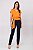 BLUSA VISCOSE ACETINADA ORANGE FLAME GIOVANA - Imagem 2