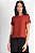 BLUSA CREPE MANGA CURTA MARROM PIETRA - Imagem 2