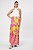 SAIA VISCOSE ESTAMPADA LONGA FLOWER PRINT ROSA - Imagem 3