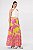SAIA VISCOSE ESTAMPADA LONGA FLOWER PRINT ROSA - Imagem 8