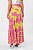SAIA VISCOSE ESTAMPADA LONGA FLOWER PRINT ROSA - Imagem 9