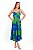VESTIDO MIDI FLOWER PRINT AZUL - Imagem 4