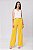 CALÇA CREPE RETA AMARELO ISABEL - Imagem 1