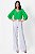 BLUSA MANGA 3/4 CREPE VERDE CAMILA - Imagem 3