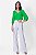 BLUSA MANGA 3/4 CREPE VERDE CAMILA - Imagem 5