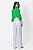BLUSA MANGA 3/4 CREPE VERDE CAMILA - Imagem 6