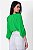 BLUSA MANGA 3/4 CREPE VERDE CAMILA - Imagem 7