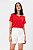 BLUSA CREPE MANGA CURTA VERMELHO LIA - Imagem 1