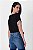 BLUSA MANGA CURTA CREPE PRETO JULLY ESSENTIAL - Imagem 7