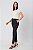 BLUSA MANGA CURTA CREPE DECOTE V OFF WHITE CLARA ESSENTIAL - Imagem 6