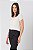 BLUSA MANGA CURTA CREPE DECOTE V OFF WHITE CLARA ESSENTIAL - Imagem 7