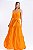 VESTIDO LONGO VISCOSE LARANJA MEL - Imagem 1