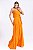 VESTIDO LONGO VISCOSE LARANJA MEL - Imagem 7