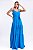 VESTIDO LONGO VISCOSE AZUL MEL - Imagem 1