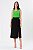 SAIA MIDI CREPE PRETO ANGEL - Imagem 1