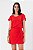 SAIA CURTA CREPE VERMELHO CAMÉLIA - Imagem 7