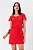 SAIA CURTA CREPE VERMELHO CAMÉLIA - Imagem 8