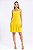 VESTIDO CURTO CREPE AMARELO CAMÉLIA - Imagem 1