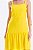 VESTIDO CURTO CREPE AMARELO CAMÉLIA - Imagem 3