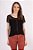 BLUSA CREPE PRETA JOANA - Imagem 1