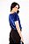 BLUSA MANGA CURTA VELVET SPAN AZUL COBALTO - Imagem 4