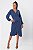 VESTIDO MANGA LONGA AZUL WOOL TECH - Imagem 1