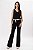 CALÇA FLARE CREPE PRETO RAYSSA - Imagem 1