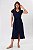 VESTIDO MIDI AZUL MARINHO LINHO WASHED SUSI - Imagem 1