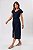 VESTIDO MIDI AZUL MARINHO LINHO WASHED SUSI - Imagem 5