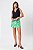 SHORT SAIA CREPE VERDE NEW ABSTRACT - Imagem 3