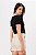 T-SHIRT TRICOT DECOTE V PRETO SOFIA - Imagem 8